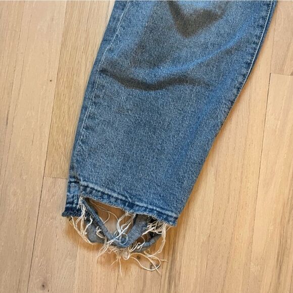 Forever 21 Distressed Blue Boyfriend Jeans - Picture 9 of 10